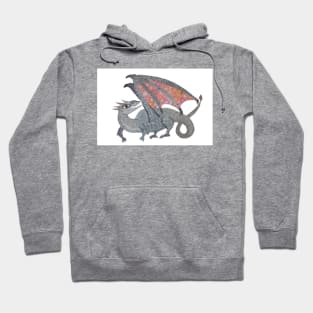 Spiro the Dragon: a Patterned Spirograph Collage Hoodie